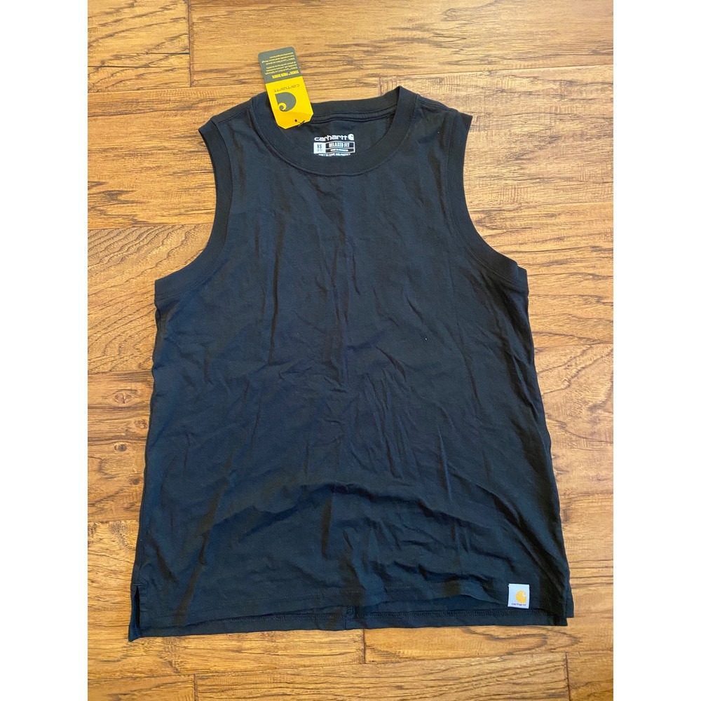 Carhartt Womens Relaxed Fit Sleeveless Tank Top Black XS NWT